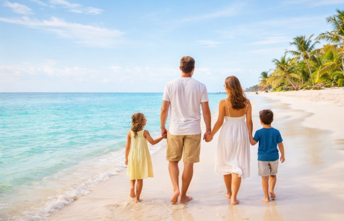 Famiglia in vacanza con MyAgua Voyager